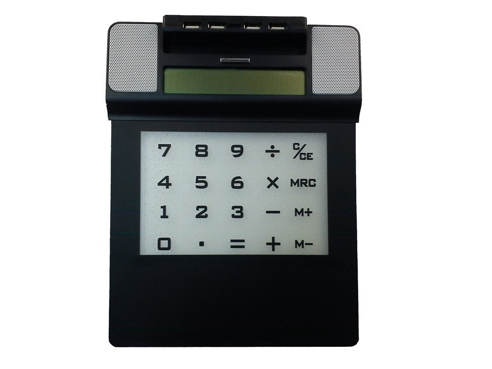 Гаджет Коврик для мышки с калькулятором, динамиком и USB-хабом SEG-0314