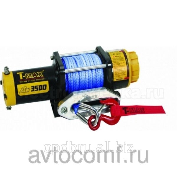 Лебедка T-MAX ATW-PRO 3500 с синтетическим тросом Лебедка T-MAX ATW-PRO 3500 с синтетическим тросом