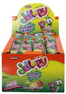 Мармелад Jellopy SOUR WAND фруктовый микс, 8*24 35г