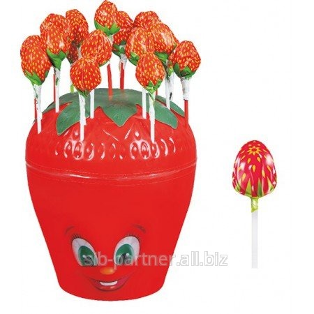Карамель Strawberry клубничка в клубнике, 6*100 14 гр.