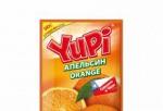 Растворимый напиток "YUPI" апельсин