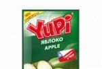 Растворимый напиток "YUPI" яблоко
