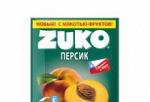 Растворимый напиток "ZUKO" персик