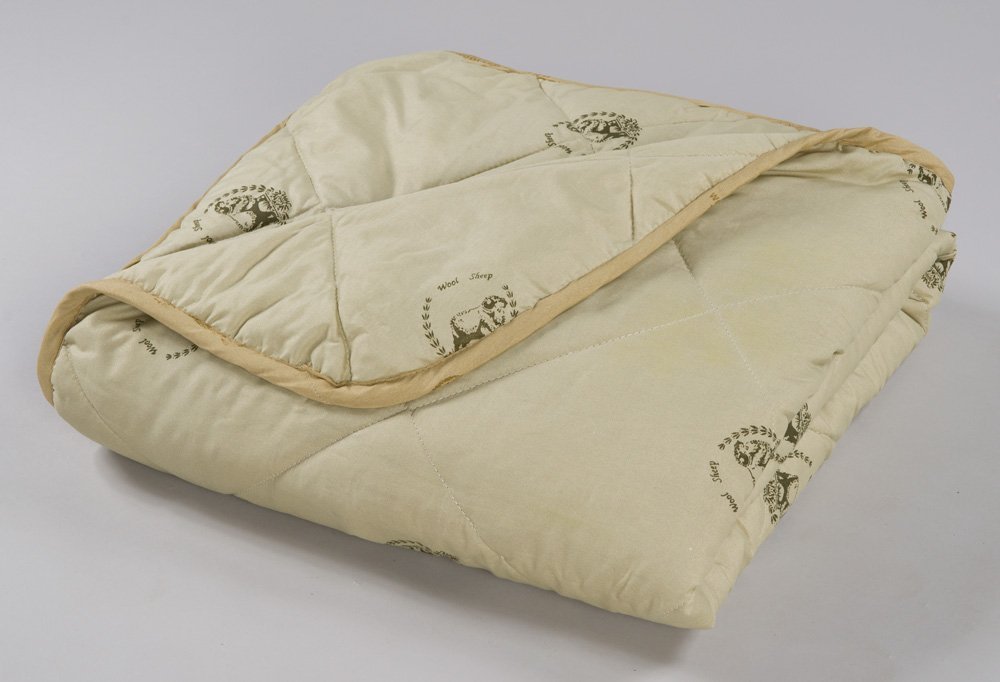 Одеяло 2.0 шерсть овечья обл п/э в чемодане миромакс арт.116,116м
