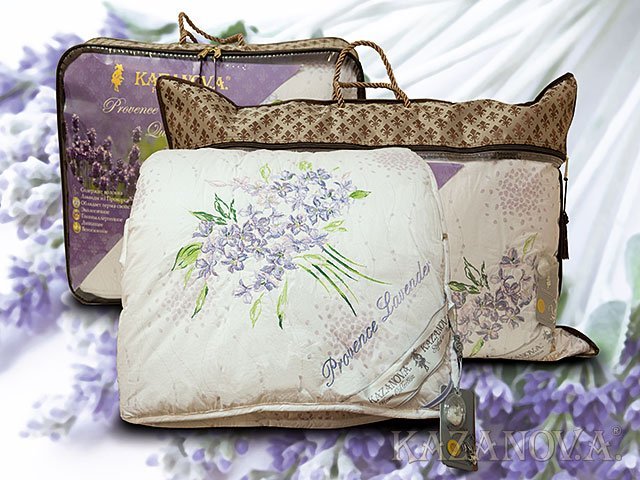 Одеяло 1,5 organic fibers provence lavender 155х210