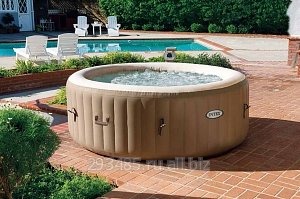 Аэромассажный бассейн с функцией подогрева воды Intex Purespa Bubble Therapy 145/196 x 71 см 28404