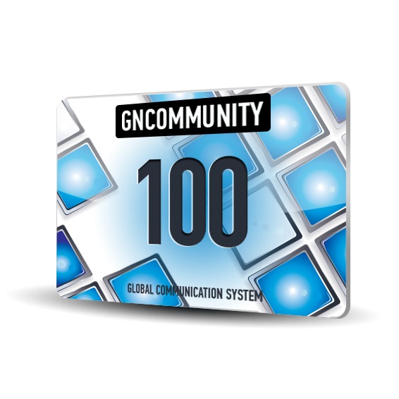 Код пополнения счета международной карты GN Community на 100 USD