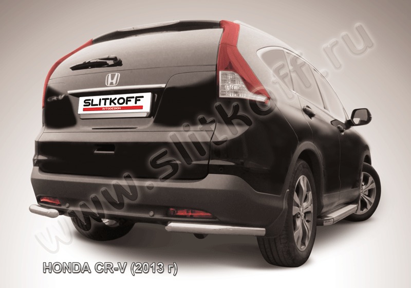Уголки d57 из нержавеющей стали Honda CR-V (2013) (2L) HCRV13-011