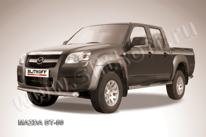 Защита переднего бампера d76 из нержавеющей стали Mazda BT-50 MZB008