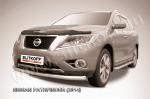 Защита переднего бампера d76 из нержавеющей стали Nissan Pathfinder (2014) NIP14-004