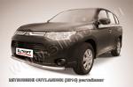 Защита переднего бампера d57 из нержавеющей стали Mitsubishi Outlander (2014) MОUT14-003