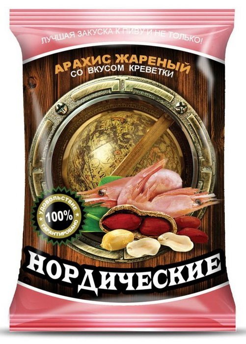 Арахис жареный со вкусом креветки «Нордические»