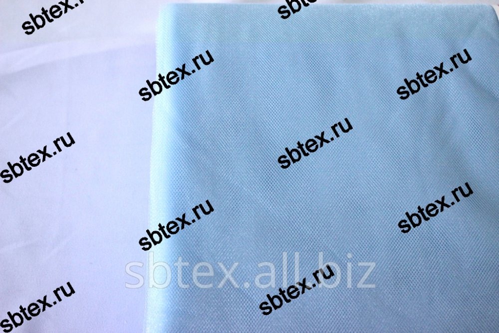 Фатин средней жесткости (металлик) Цвет Светло-голубой