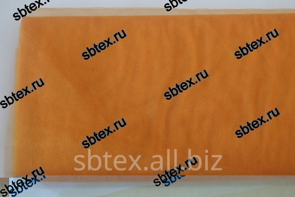 Фатин средней жесткости (металлик) Цвет Ярко-оранжевый