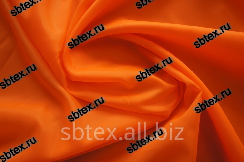 Подкладочная однотонная таффета Цвет Ярко-оранжевый
