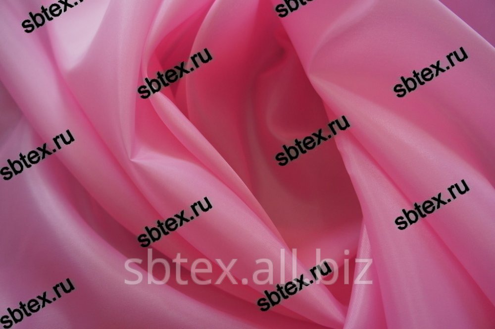 Подкладочная однотонная таффета Цвет Розовый