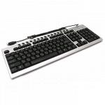 Клавиатура Gembird KB-8300-SB-R silver/black, PS/2