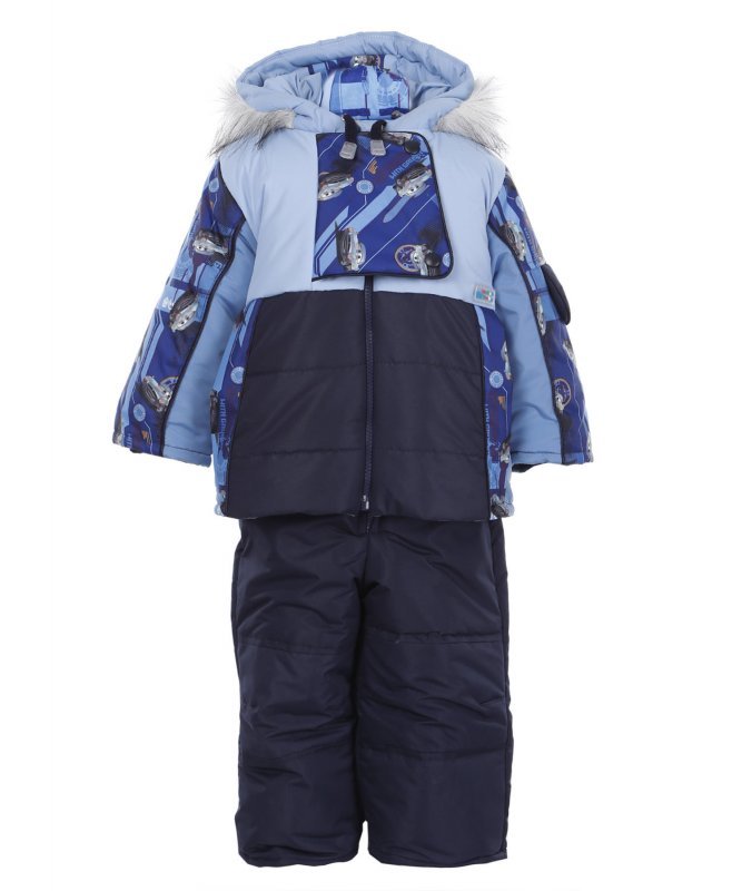 Комплект: куртка и полукомбинезон, Зимний, Синий