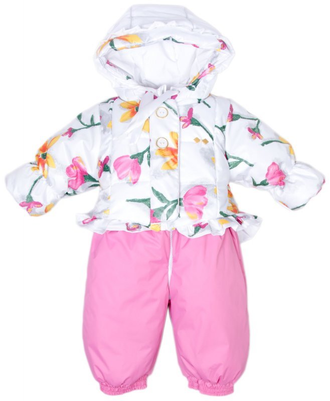 Комплект: Куртка + Полукомбинезон, Весна-Осень, Цветы