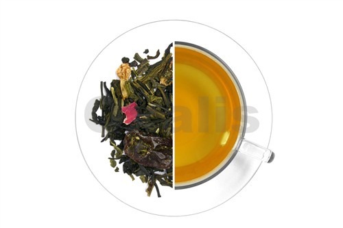 Зеленый ароматный чай Жасмин с Ежевикой