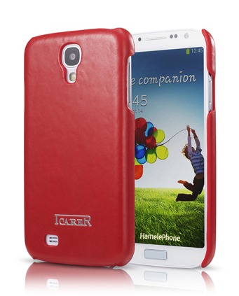 Крышка Icarer Back Cover для Samsung i9500 Galaxy S 4, красная