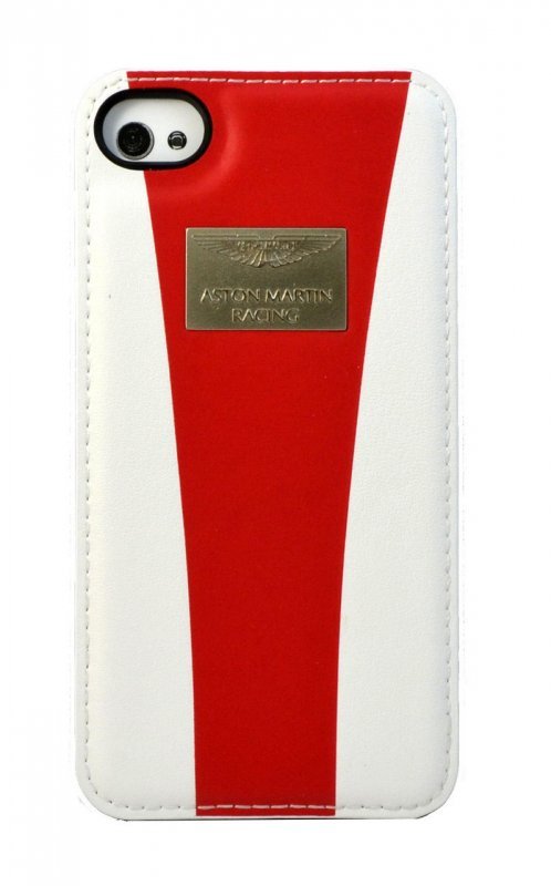 Крышка Aston Martin для iPhone 4\4S белая\красная