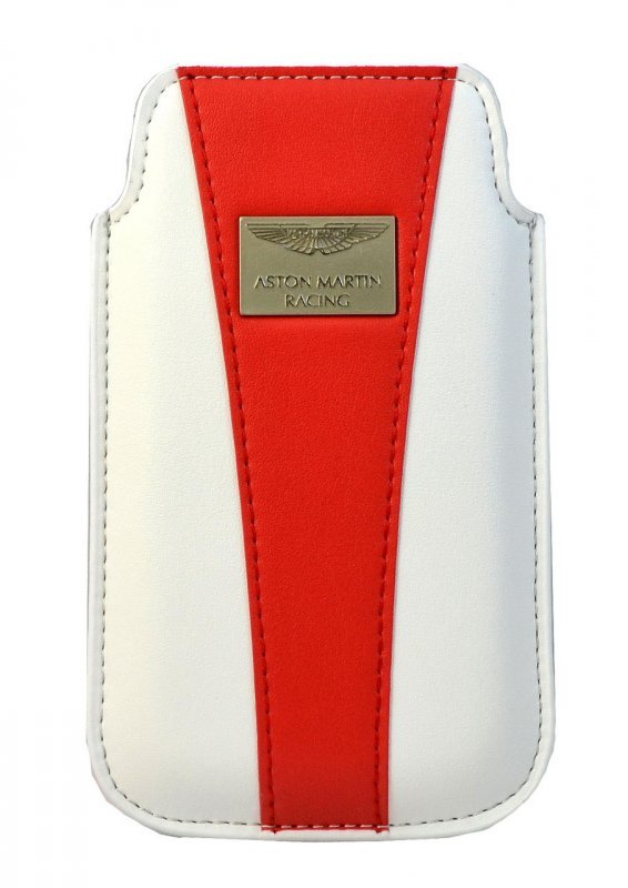 Чехол-кармашек Aston Martin Racing для iPhone 4\4S белый\красный