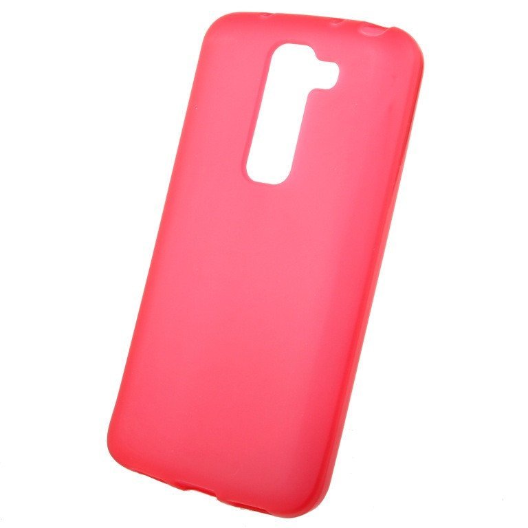 Чехол силиконовый матовый для LG G2 mini красный