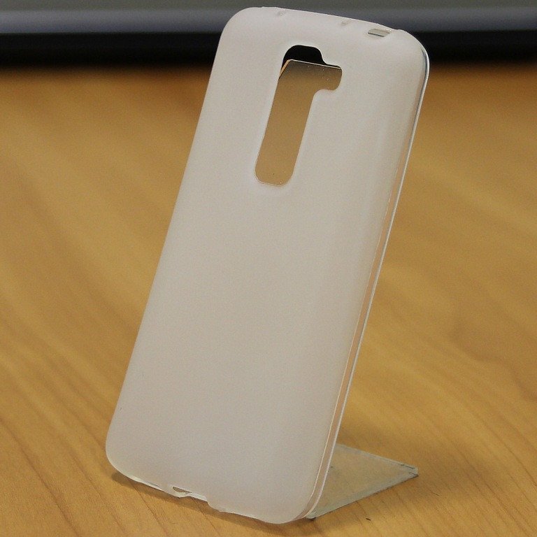 Чехол силиконовый матовый для LG G2 mini белый