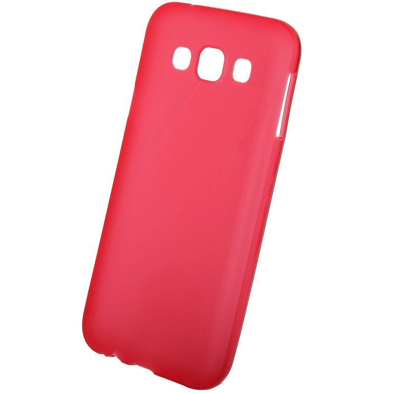 Чехол силиконовый матовый для Samsung Galaxy E5 красный