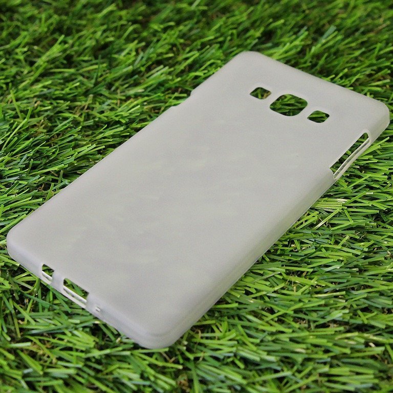 Чехол силиконовый матовый для Samsung Galaxy A7 белый