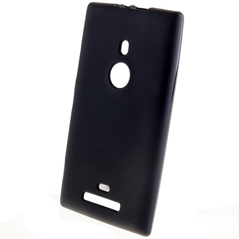 Чехол силиконовый матовый для Nokia lumia 925 черный