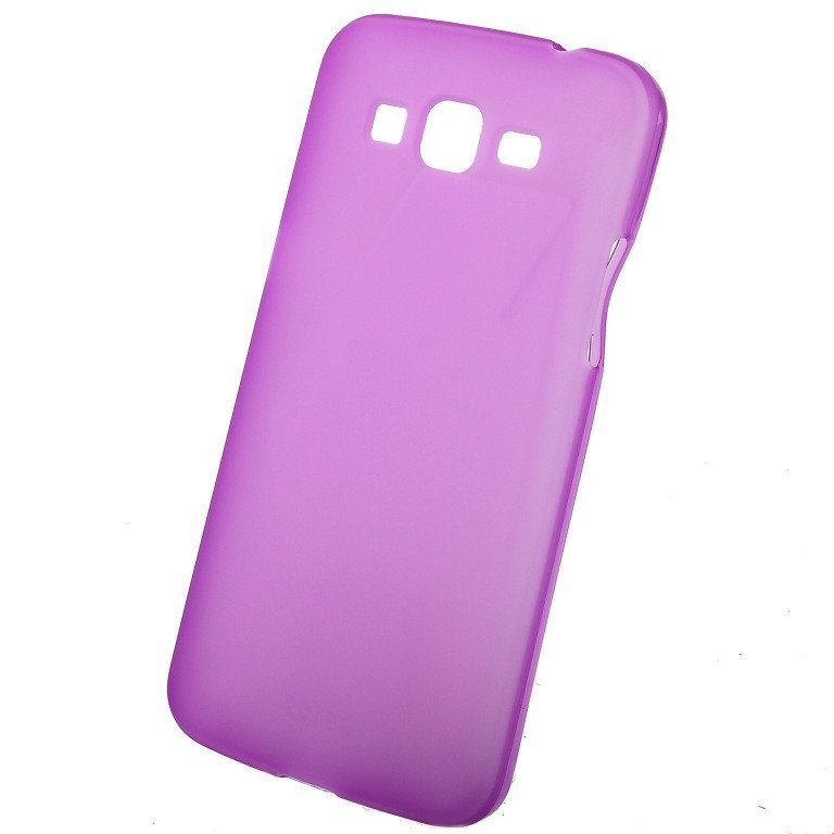 Чехол силиконовый матовый для Samsung Galaxy Grand 2 фиолетовый