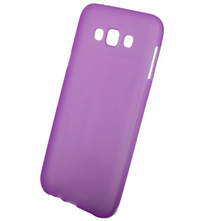 Чехол силиконовый матовый для Samsung Galaxy E7 фиолетовый