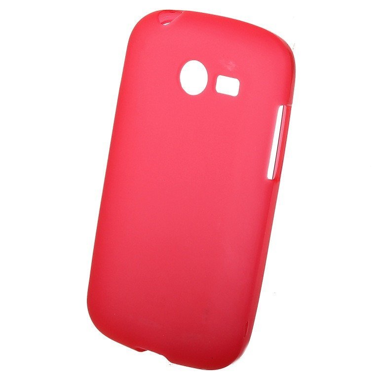 Чехол силиконовый матовый для Samsung Galaxy POCET 2 красный