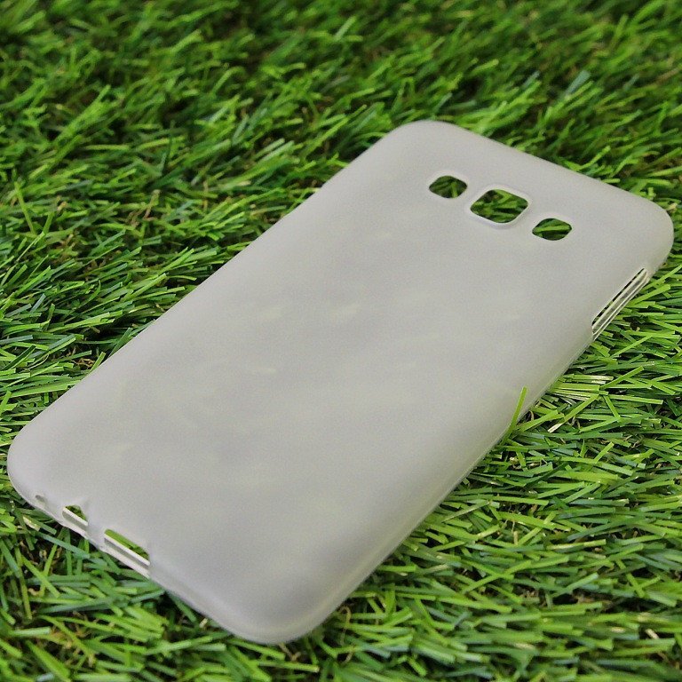 Чехол силиконовый матовый для Samsung Galaxy E7 белый