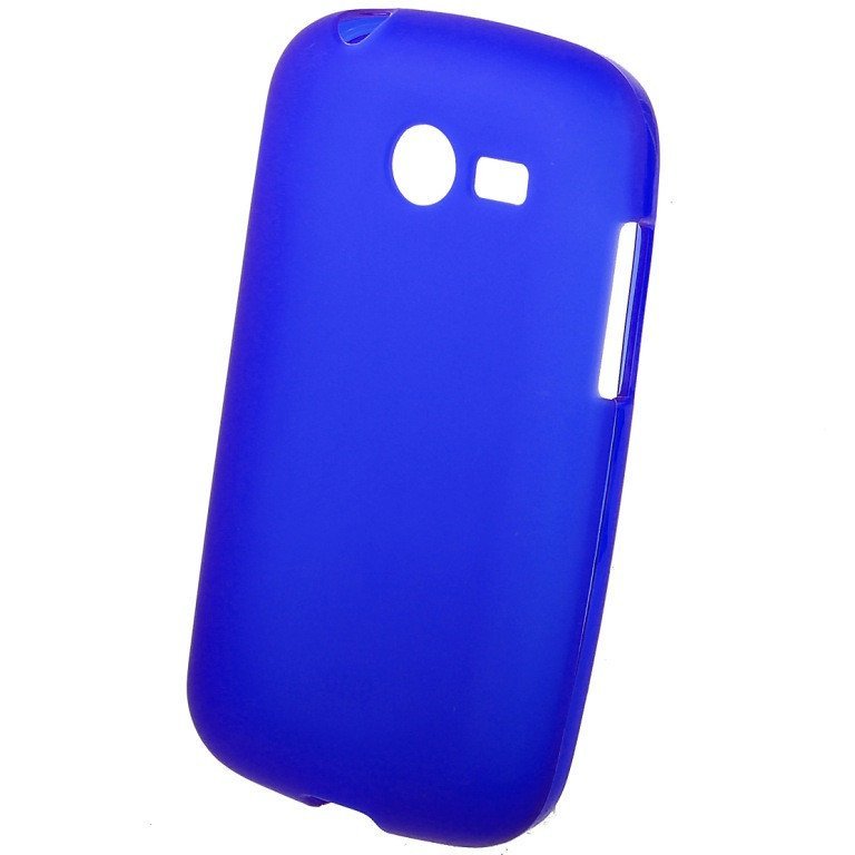 Чехол силиконовый матовый для Samsung Galaxy POCET 2 синий