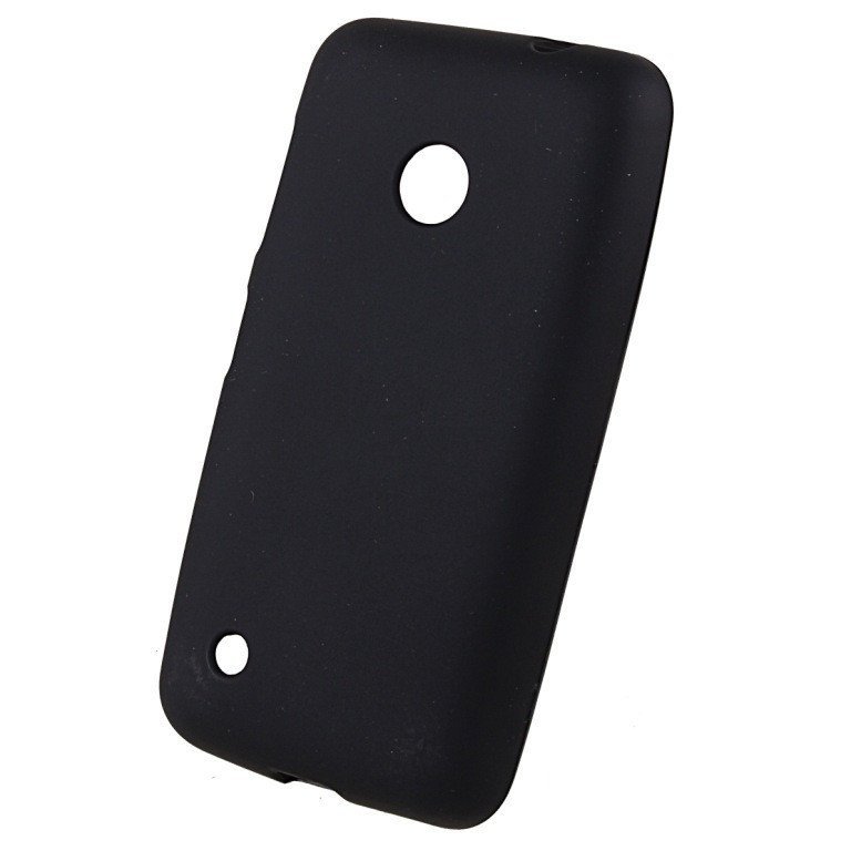 Чехол силиконовый матовый для Nokia lumia 530 черный