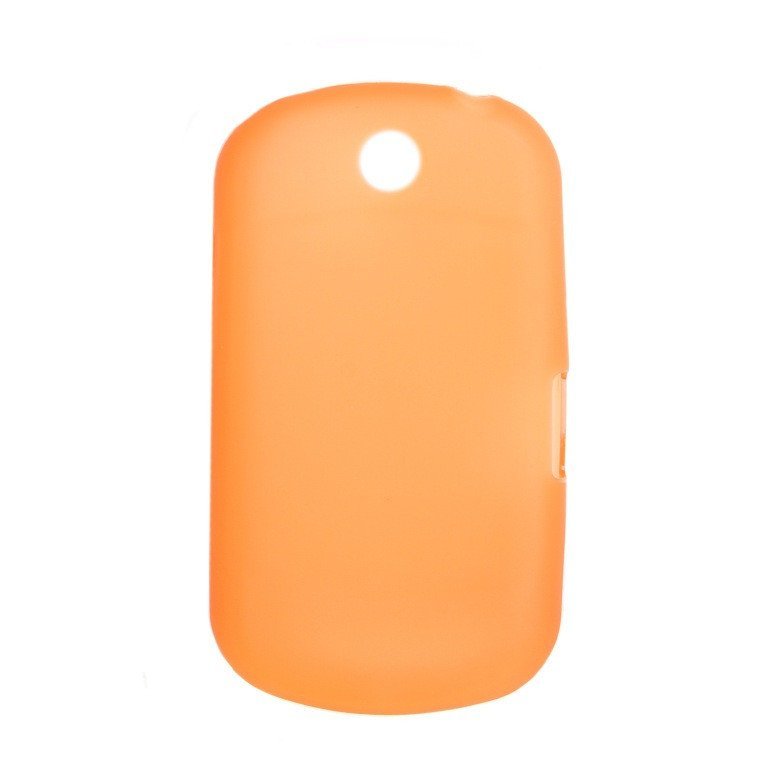 Чехол силиконовый матовый для LG P350 оранжевый