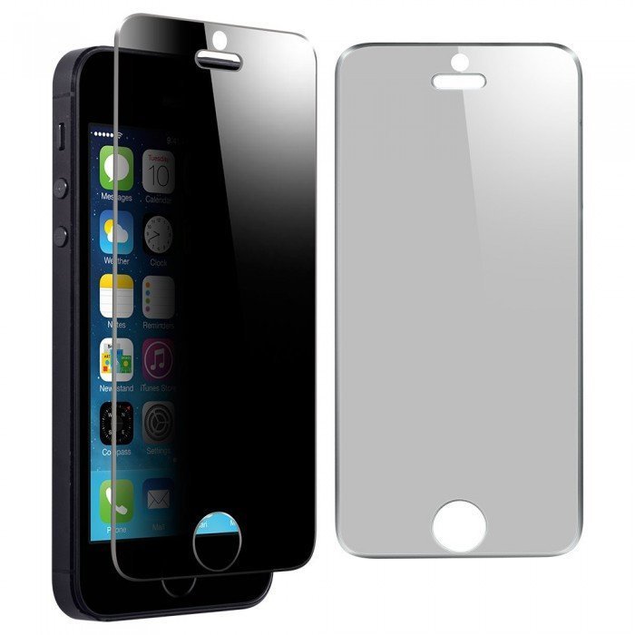 Закалённое защитное стекло для iPhone 5/5S privacy