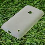 Чехол силиконовый матовый для Nokia lumia 520 белый