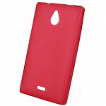 Чехол силиконовый матовый для Nokia lumia X2 dual красный