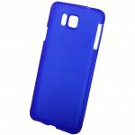Чехол силиконовый матовый для Samsung Galaxy Alpha синий