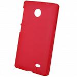 Чехол силиконовый матовый для Nokia X красный