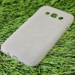 Чехол силиконовый матовый для Samsung Galaxy E5 белый