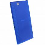 Чехол силиконовый матовый для Sony xperia ULTRA синий