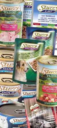 Stuzzy полнорационные влажные корма для кошек и собак.