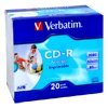 Диск  CD-R  Verbatim   700Mb Printable Slim (43424)