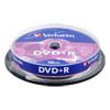 Диск DVD+R 4.7Gb,  Verbatim  16x cake 10 (43498)
