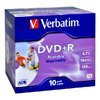 Диск DVD+R 4.7Gb, Verbatim  16x Printable Jewel (43508)